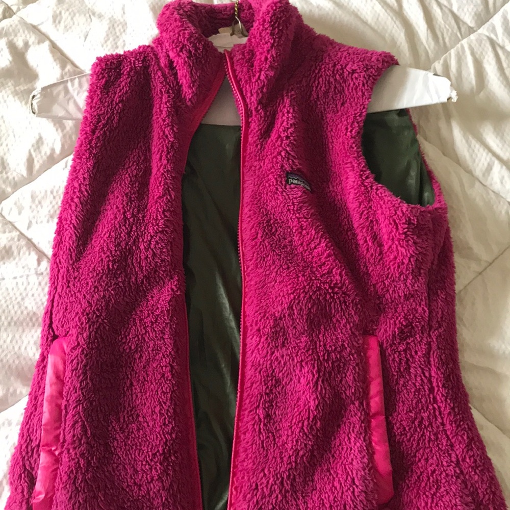 Hot pink Patagonia vest!
